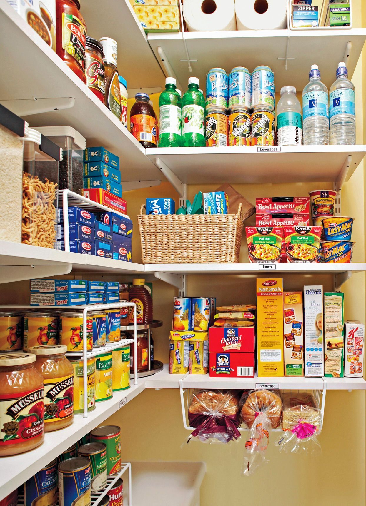 Designated zones turn a jumbled pantry into a streamlined food storage ...