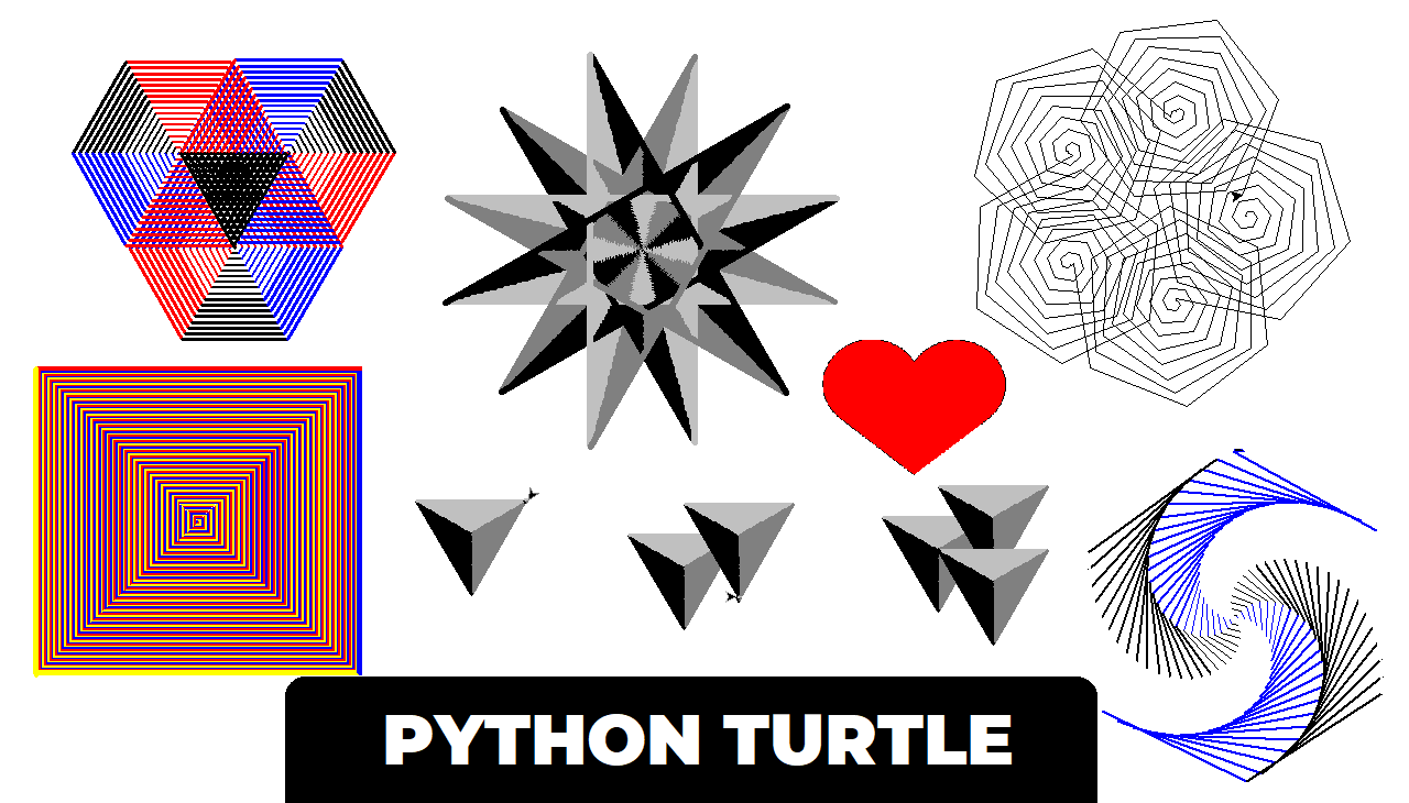 Python Turtle - Draw Different Shape, Design In Python Turtle Graphics ...