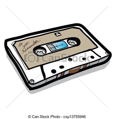 Vector - cassette tape - Hand drawn Retro Cars, Eps Vector, Cassette ...