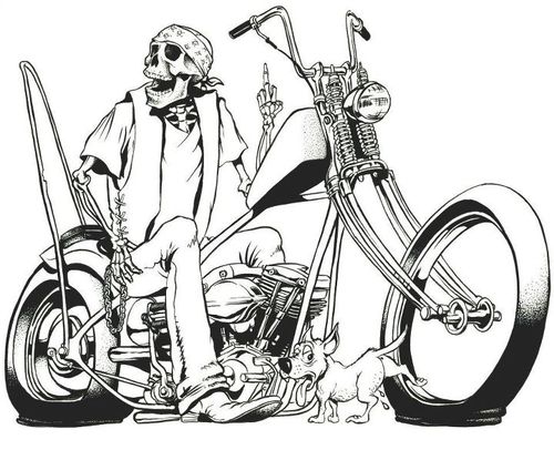 Motorcycle Artwork, Motorcycle Tattoos, Biker Tattoos, Bobber ...