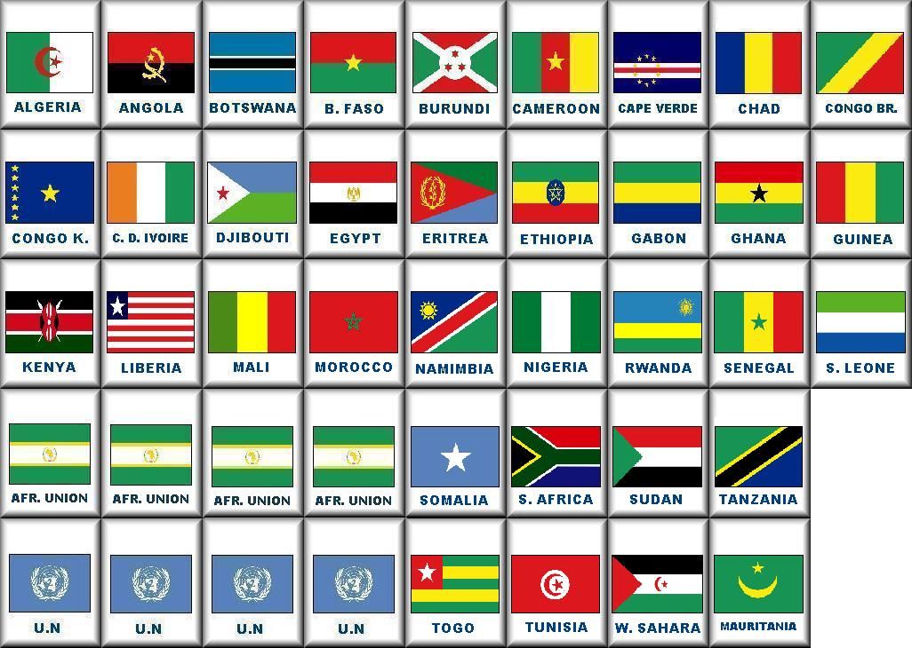 All Flags Of Africa