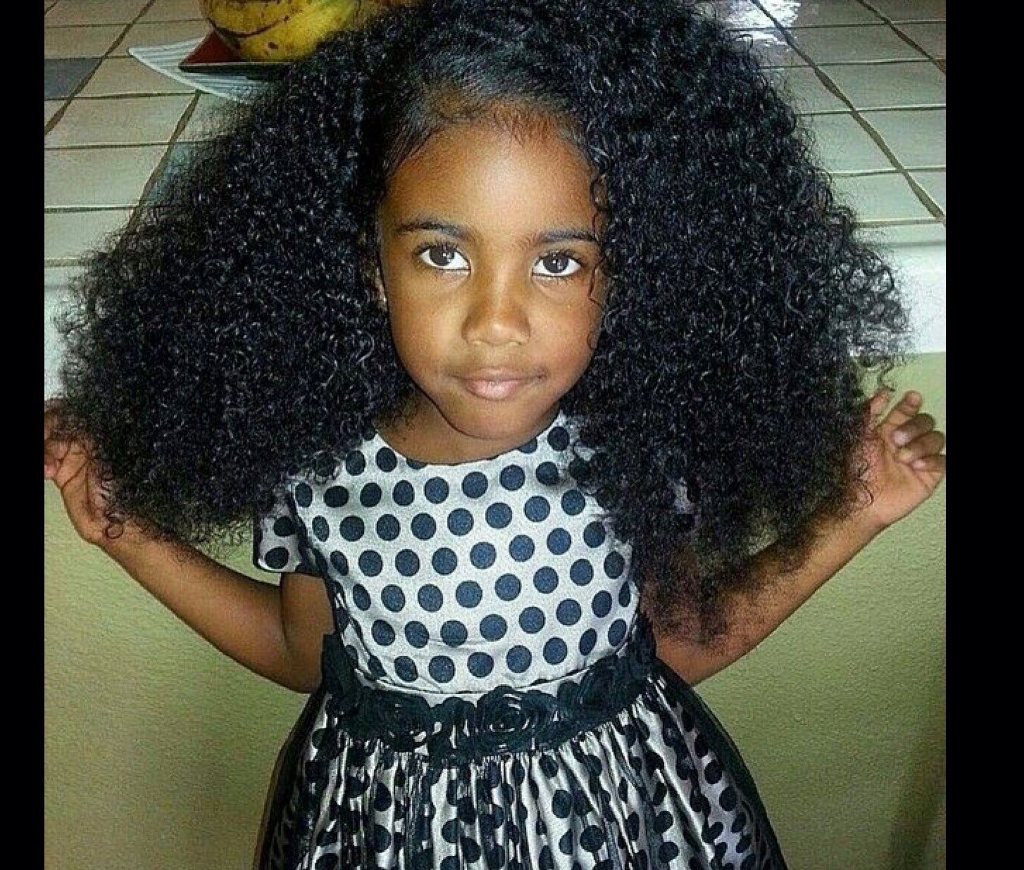 Little Girls With Brown Curly Hair