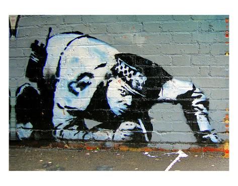 'Policeman' Art Print - Banksy | Art.com | Arte de banksy, Grafite arte ...