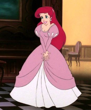 ariel little mermaid pink dress | Melody wears a pink dress in The ...