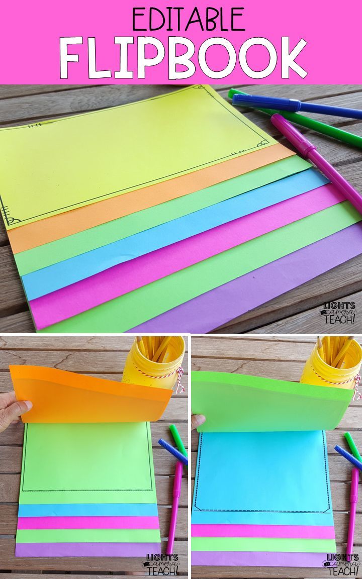 Make your own flipbook with this template! It s EASY and QUICK to make ...