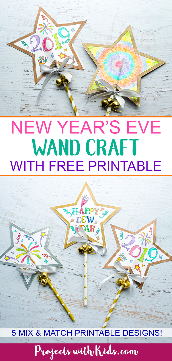 New Year's Eve Wand Craft | New year's eve crafts, New year's crafts ...