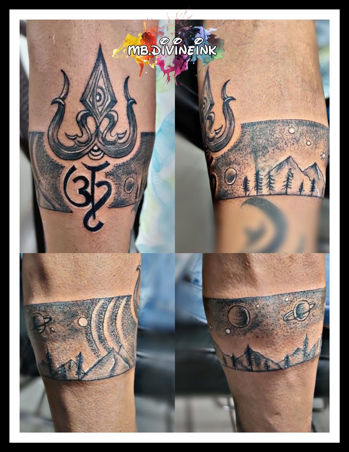 smiletatooart  Trishul band tattoo  Call and book  Facebook