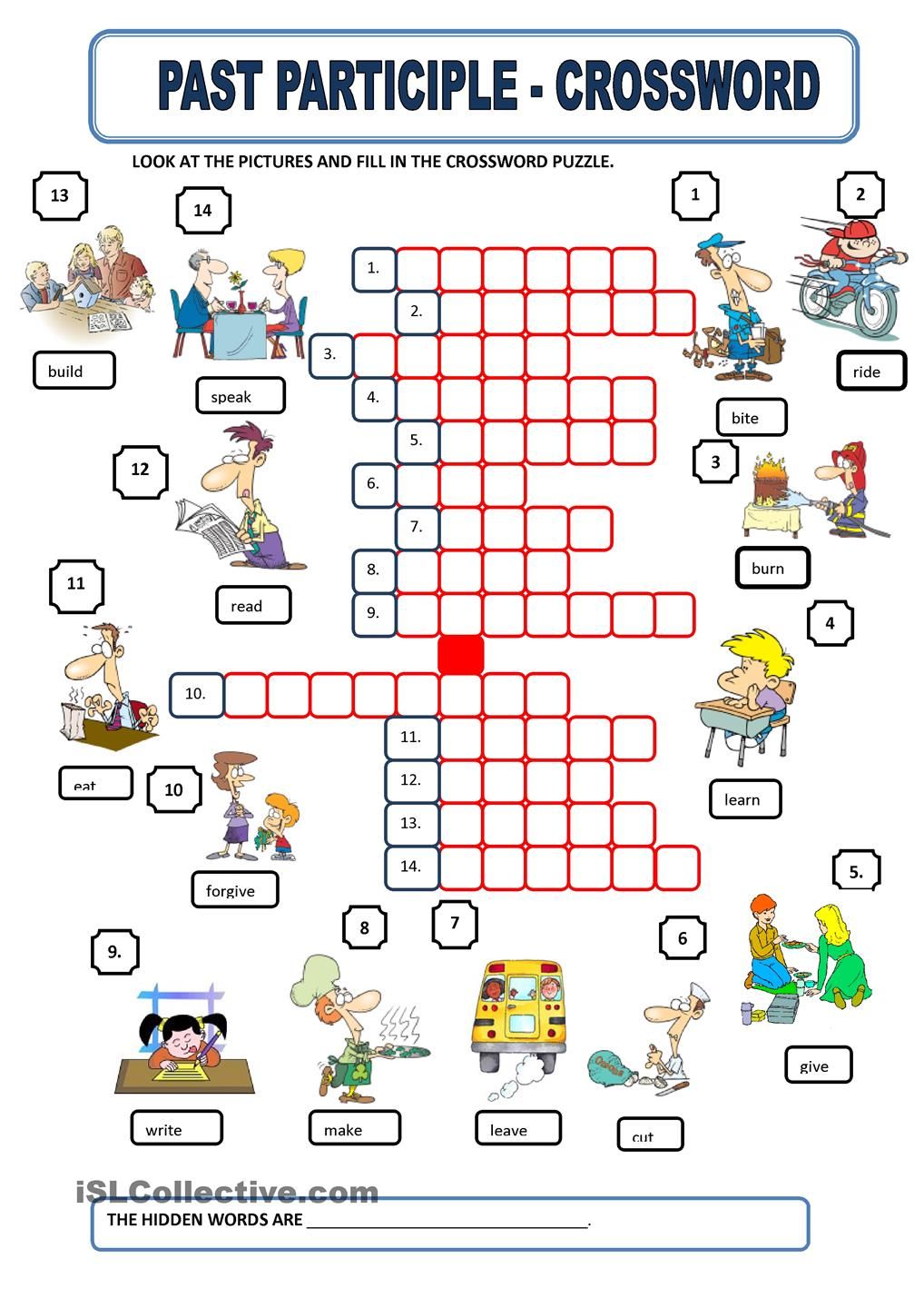 Esl Past Participle Worksheet