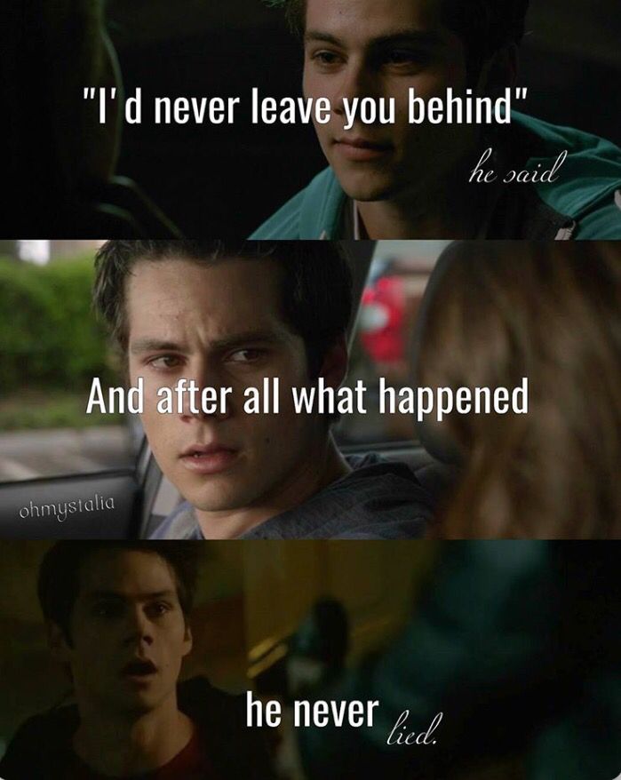 he never lied. | @jetblacklove #stiles #malia | Teen wolf funny, Teen ...