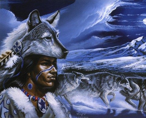 Artist Gary Ampel Native American Wolf, Native American Pictures ...