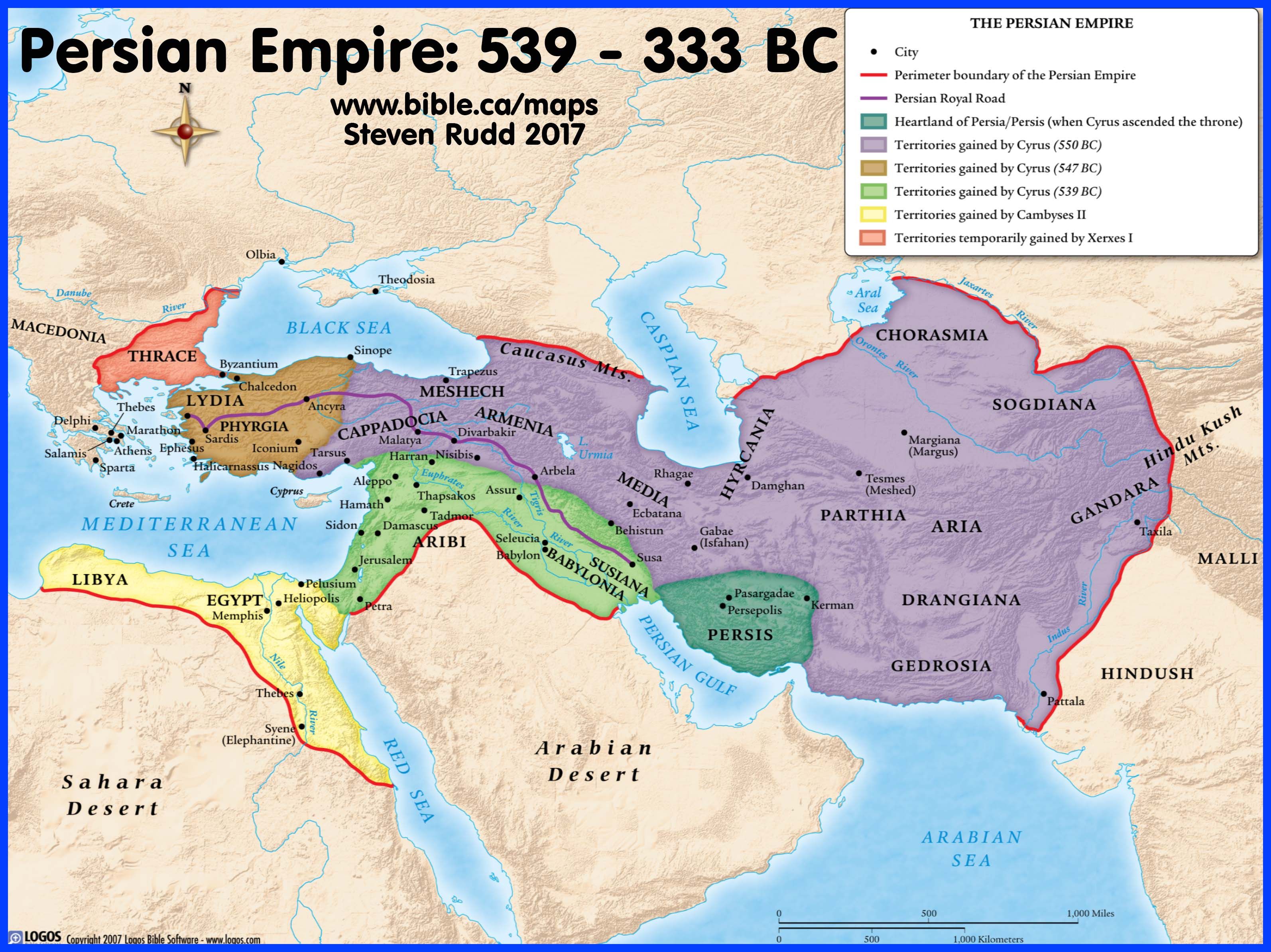 Successive World Kingdoms: Persia, Babylon, Assyria 640-500 BC | Bible ...