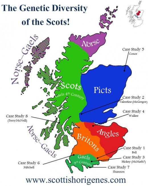 Scottish medieval ethnicity map when Kenneth MacAlpin united the Picts ...