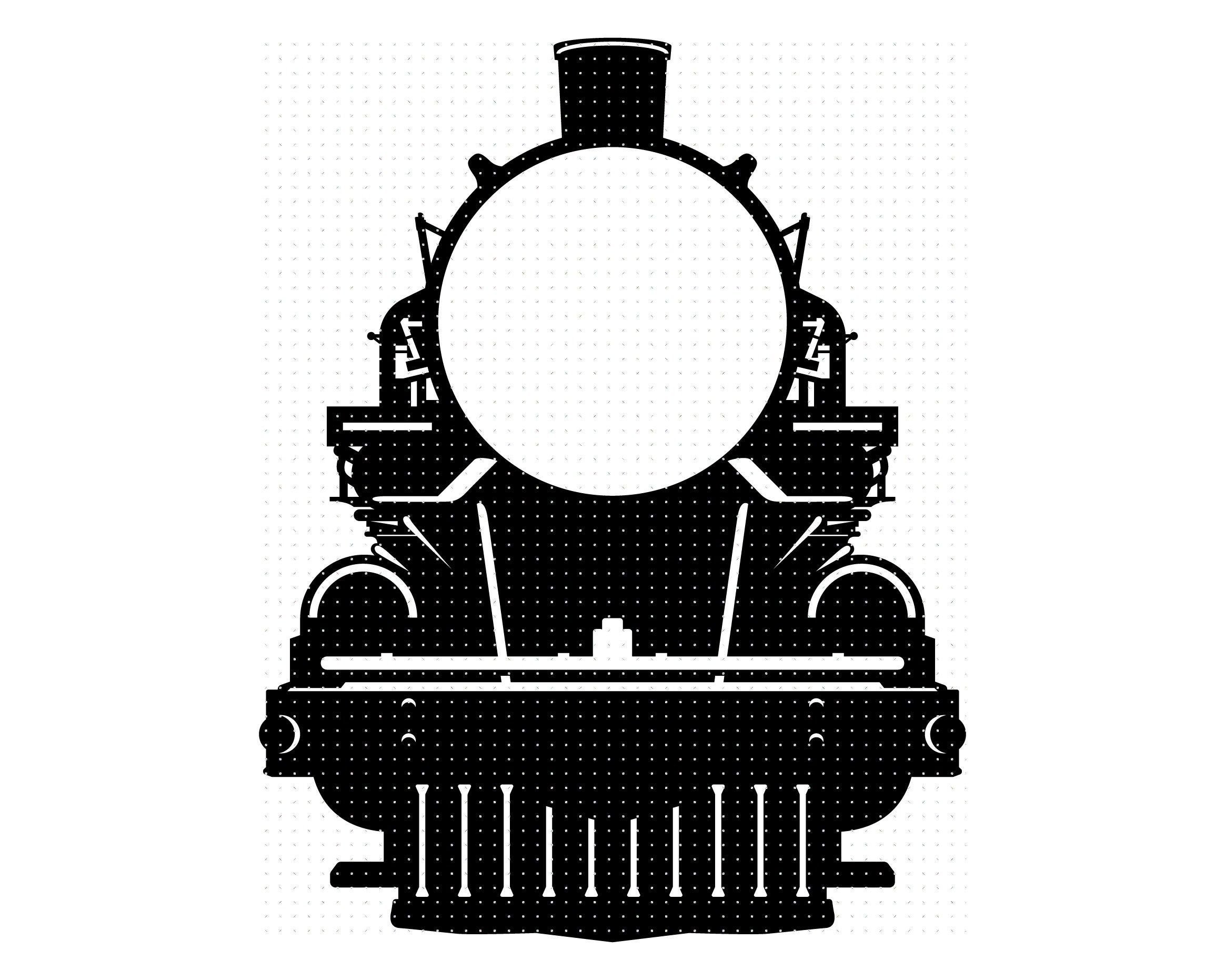 Train Svg Steam Engine Svg Eps Cut Files For Silhouette Train Outline ...