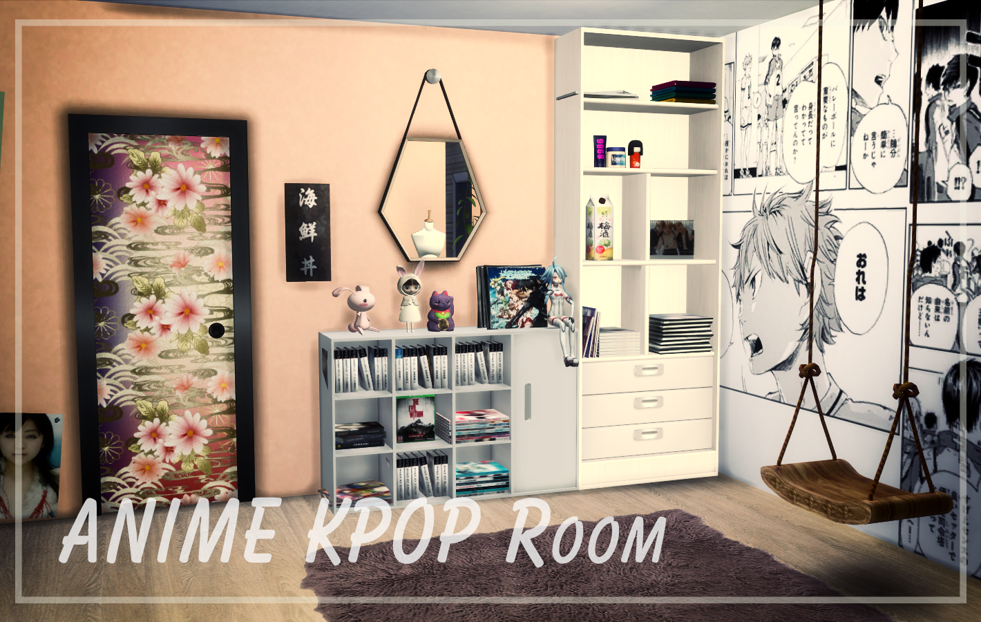 LISISIMS4 Anime Kpop Room Speed Build Sims 4 Sims 4 Anime, Sims 4 ...