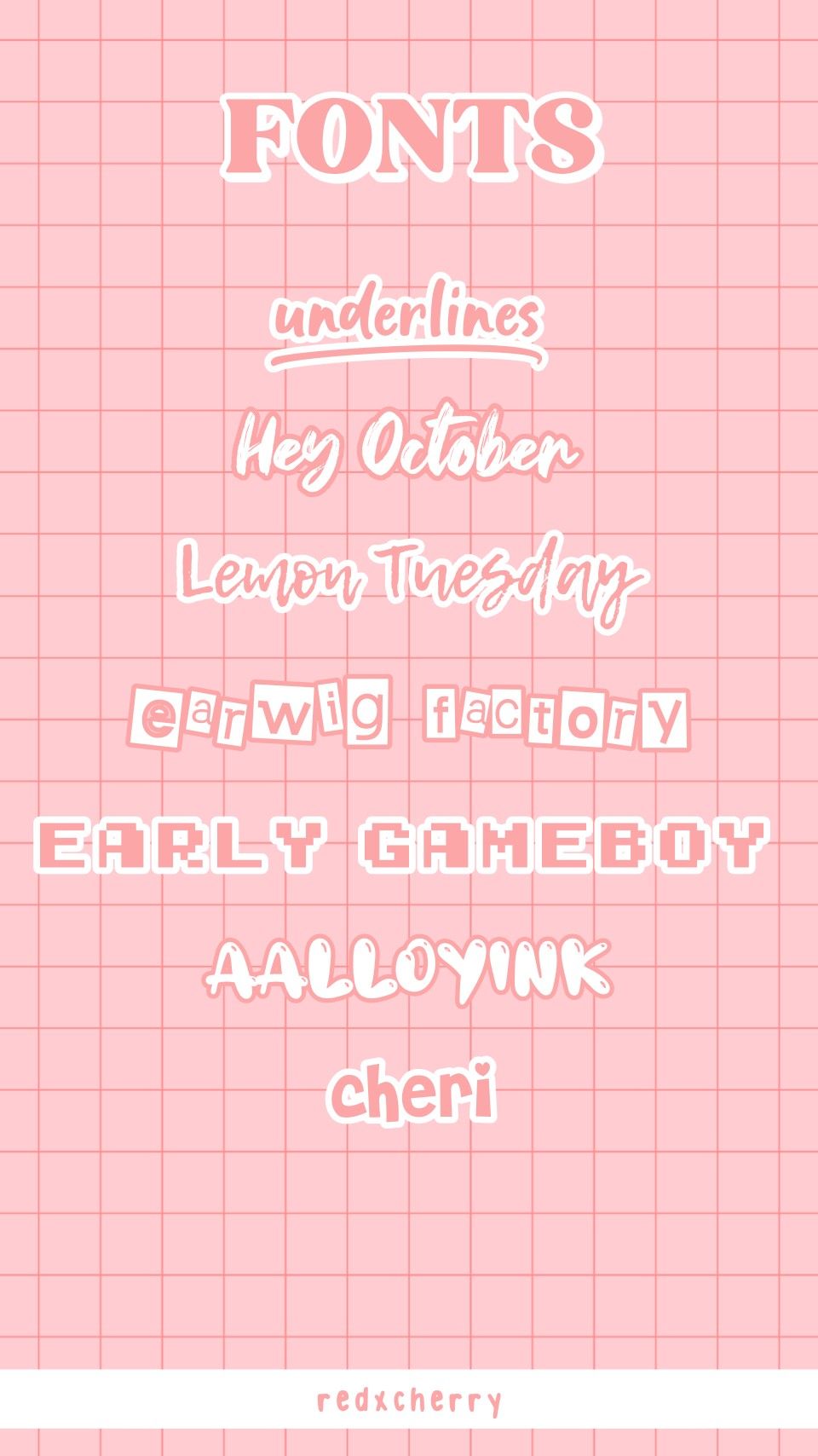 aesthetic font pack recommendations cute fonts on dafont Dafont Fonts ...