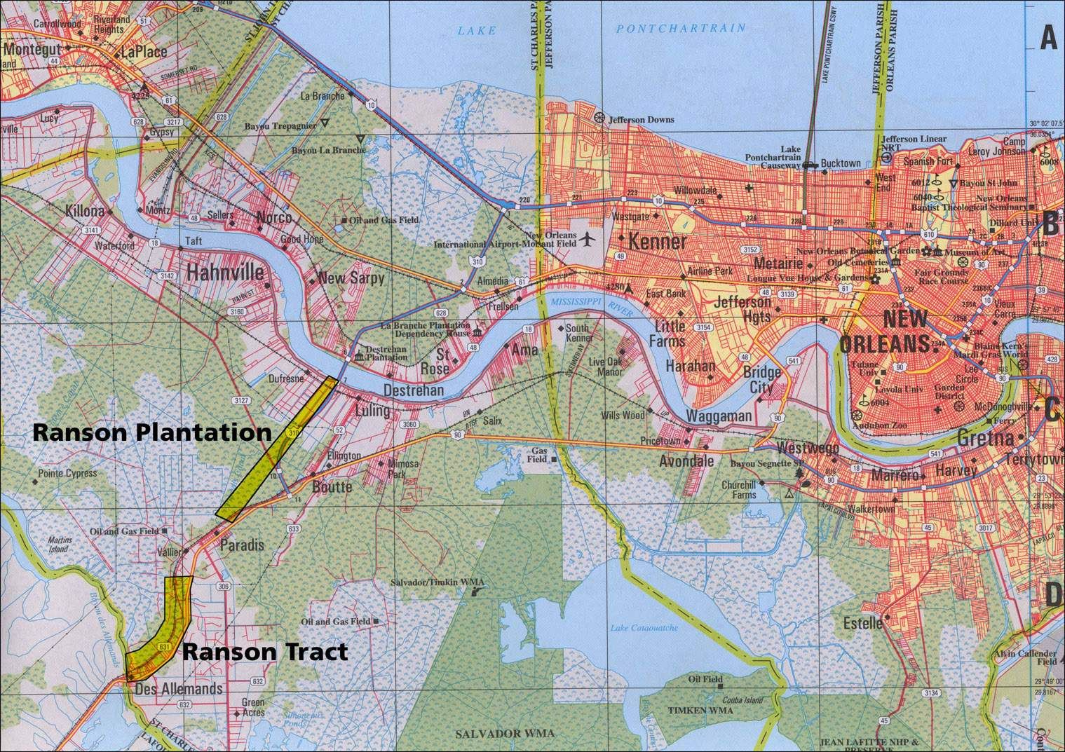 Printable New Orleans Tourist Map