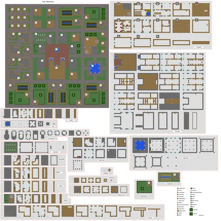 Minecraft Mansion Blueprints Layer By Layer