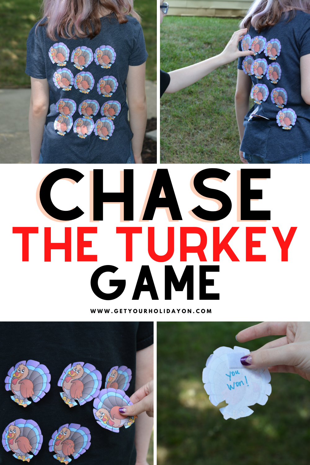 How to Make Chase the Turkey Game | Get Your Holiday On | Thanksgiving ...