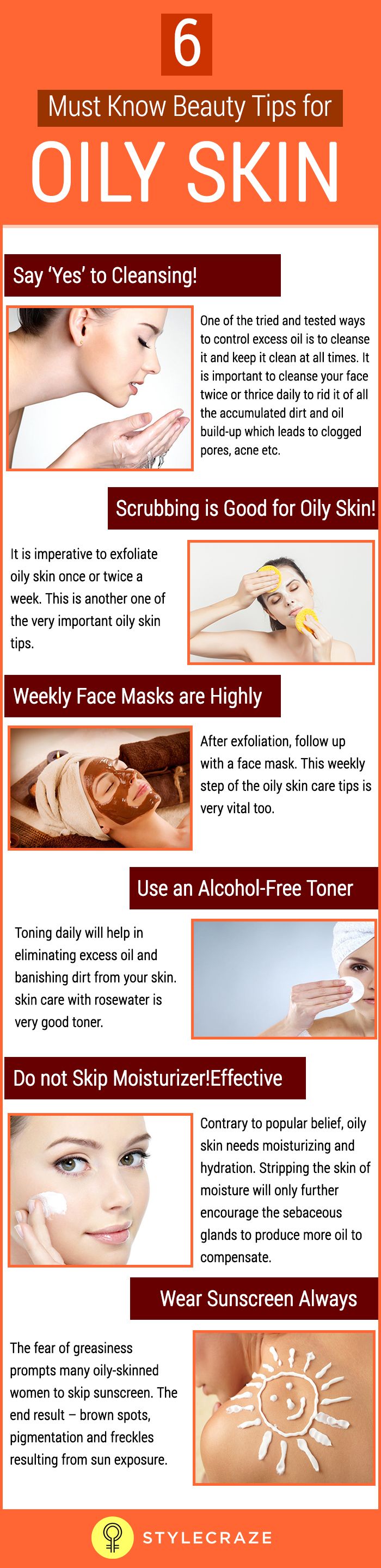 6 Must Know Beauty Tips for Oily Skin | Tips for oily skin, Skin care ...