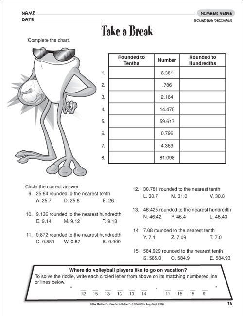 Fun 5Th Grade Math Worksheets