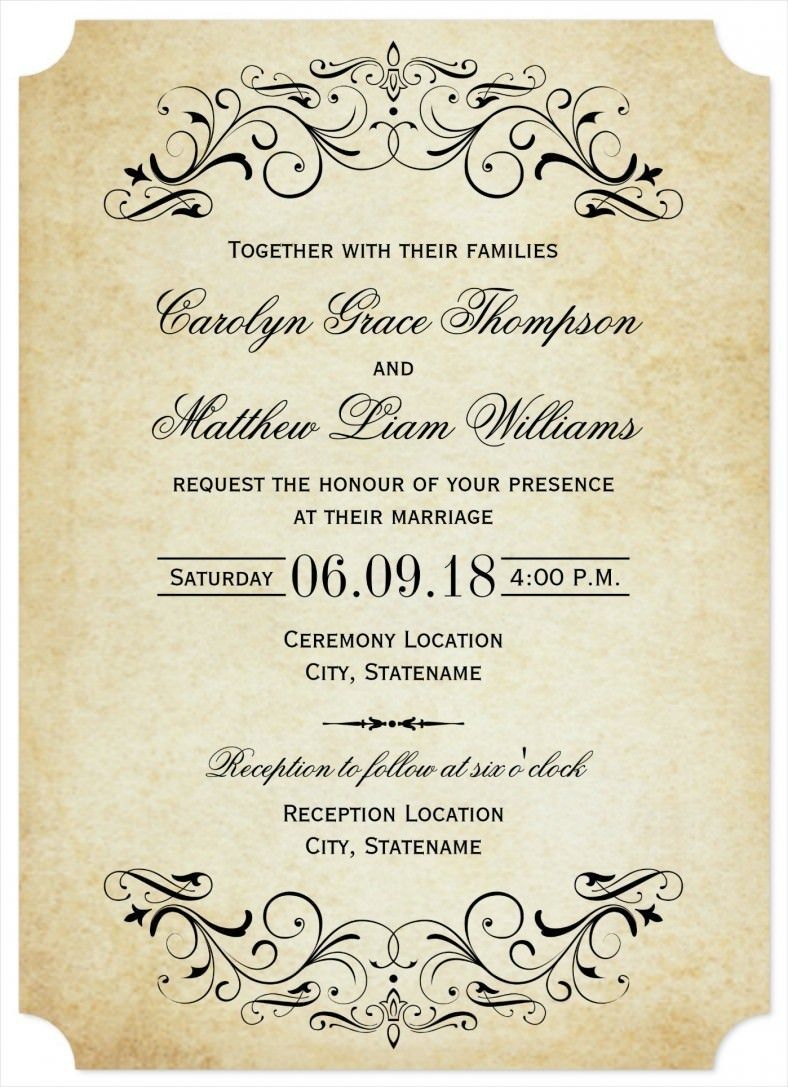 Wedding invitation free downloadable templates - gaistaffing