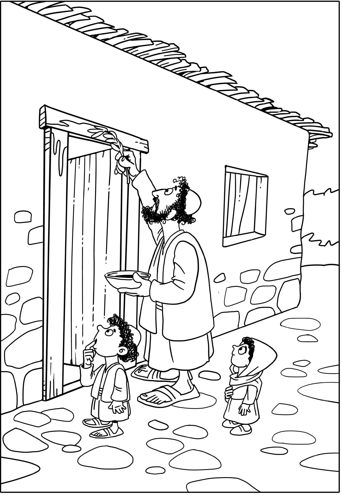 Moses Passover Coloring Pages