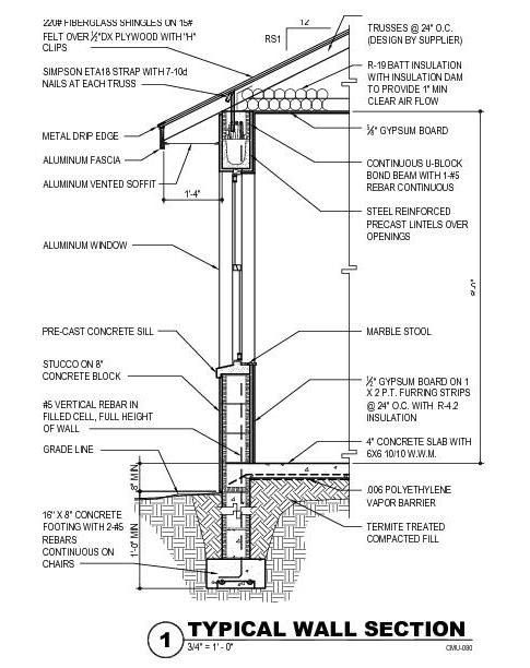 Section Drawings Including Details Examples | Section drawing ...