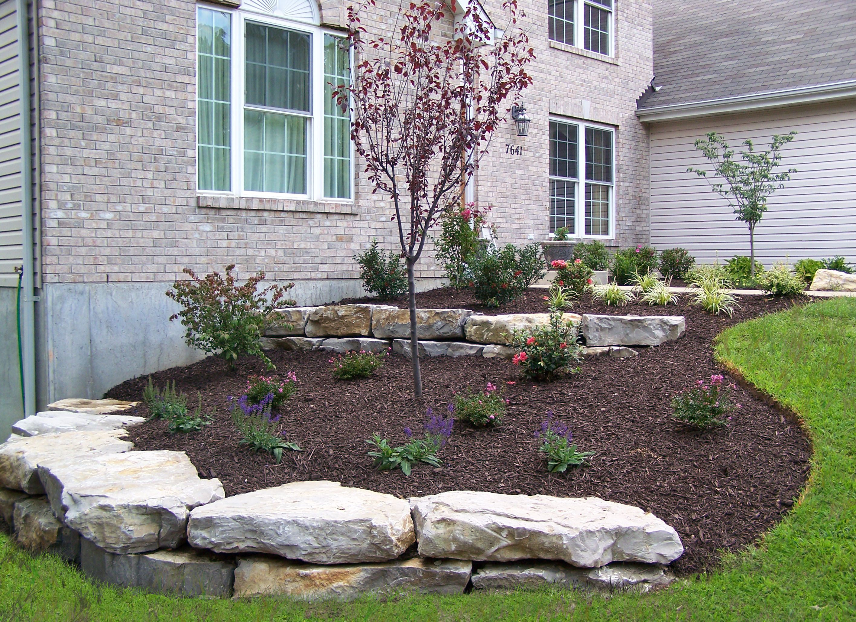 Cool Landscape Sloping Front Yard Pictures Ideas