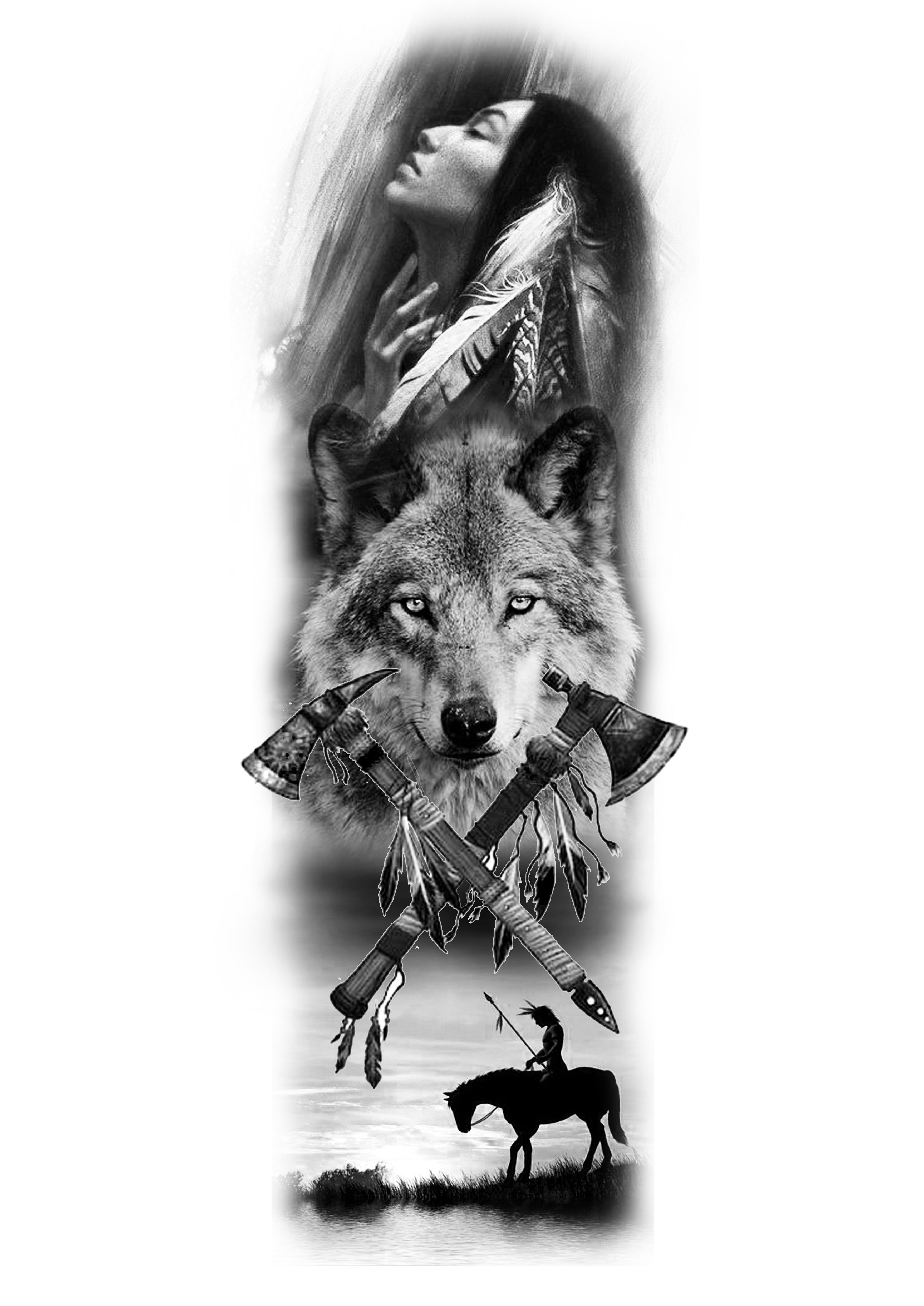 Wolf Tattoo Design, Indian Tattoo Design, Tattoo Designs, Indian Women ...