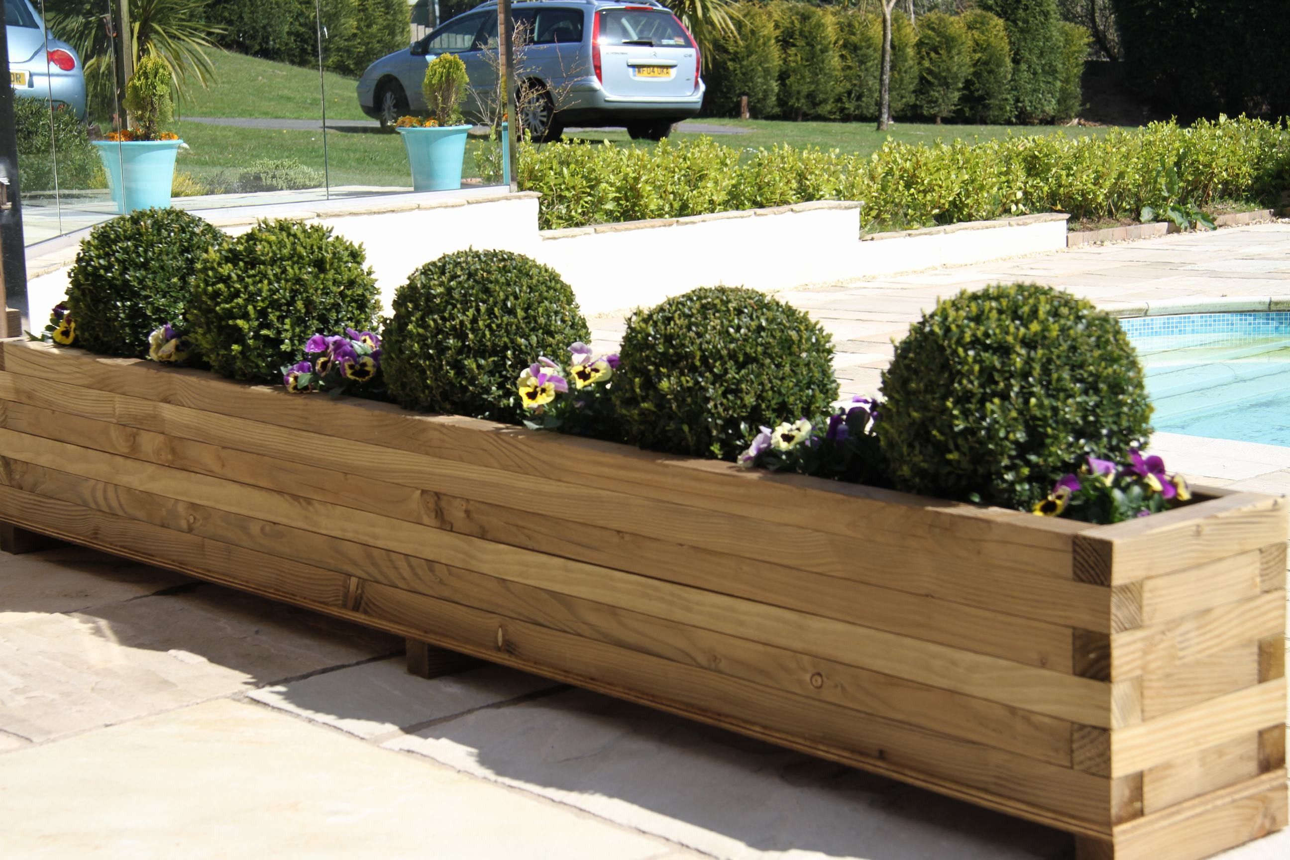 Douglas Fir Extra Large Garden Planter Outdoor planters, Large garden