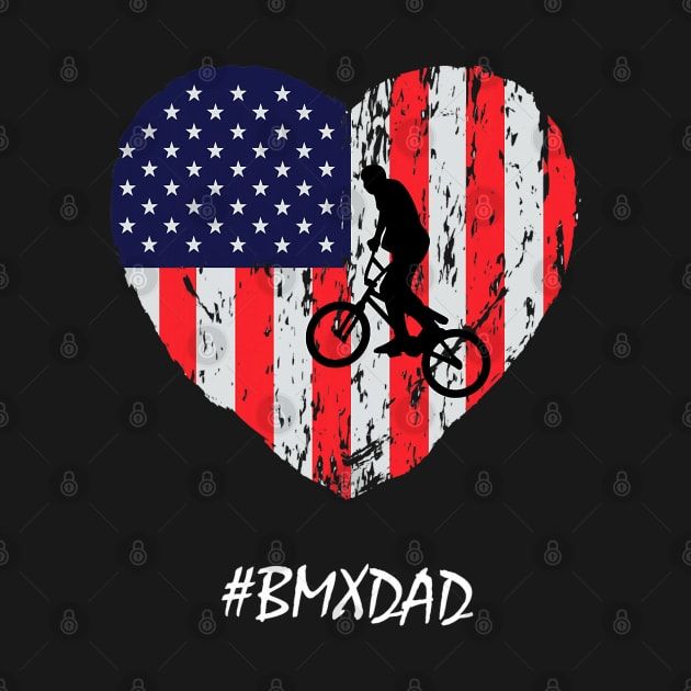 BMX Dad A Patriotic BMX Enthusiast’s Heart by designtl in 2024 | Funny ...