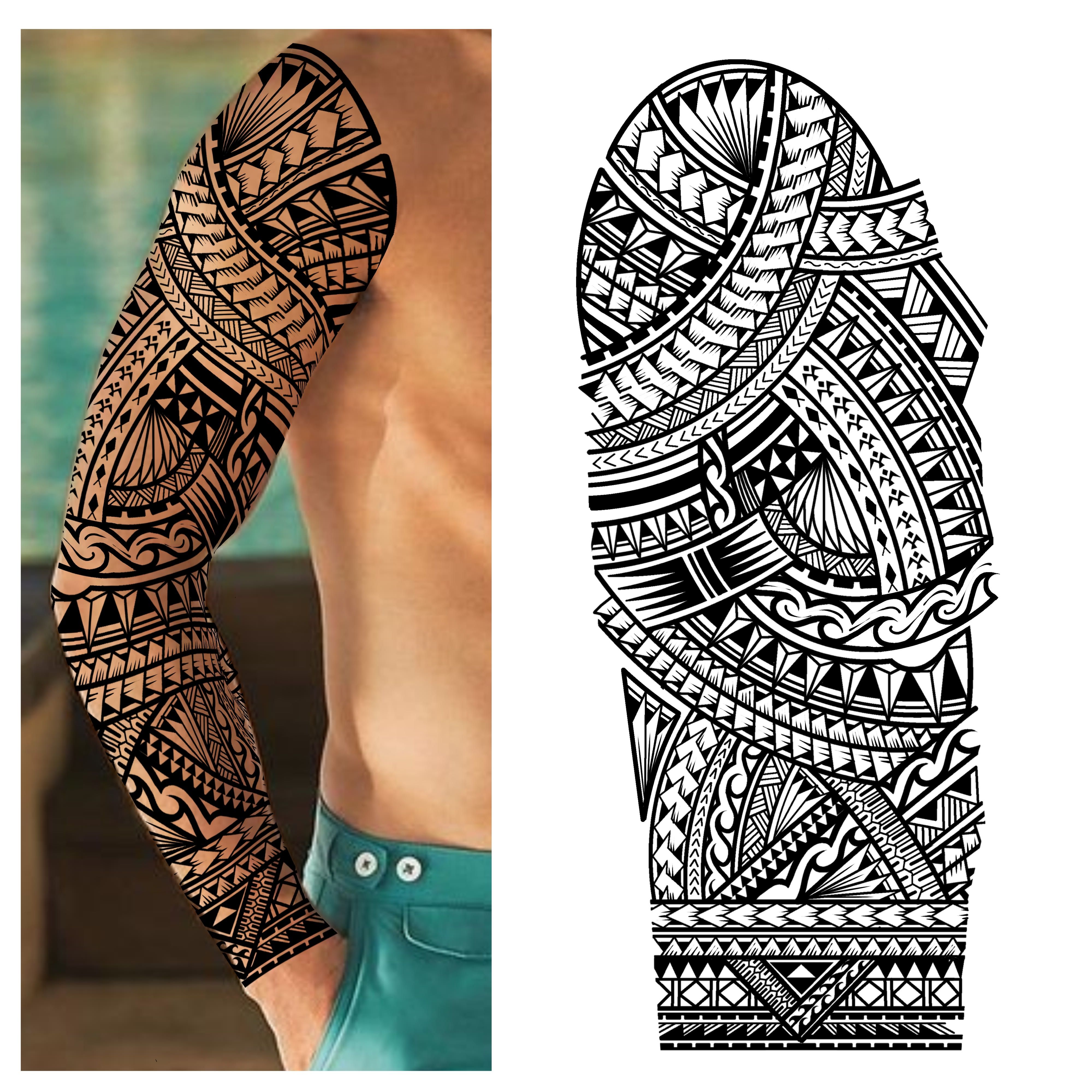 Polynesian Tattoo Template Arm