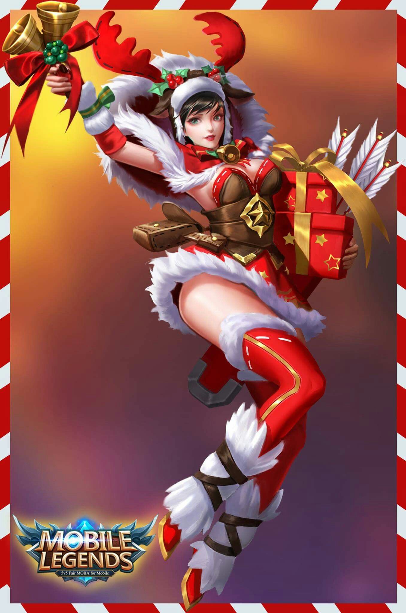 Miya Christmas Cheer Wallpaper Ideas Mobile Legends Miya Mobile