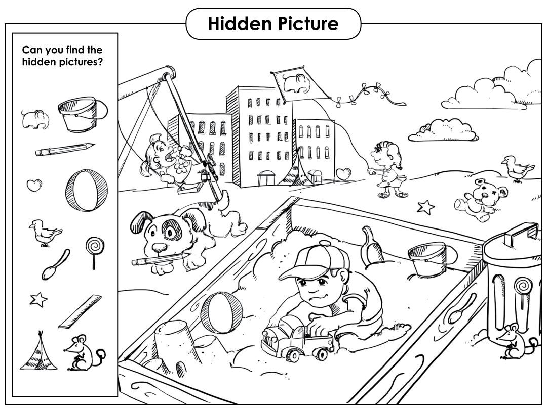 Hidden Object Games Print Outs