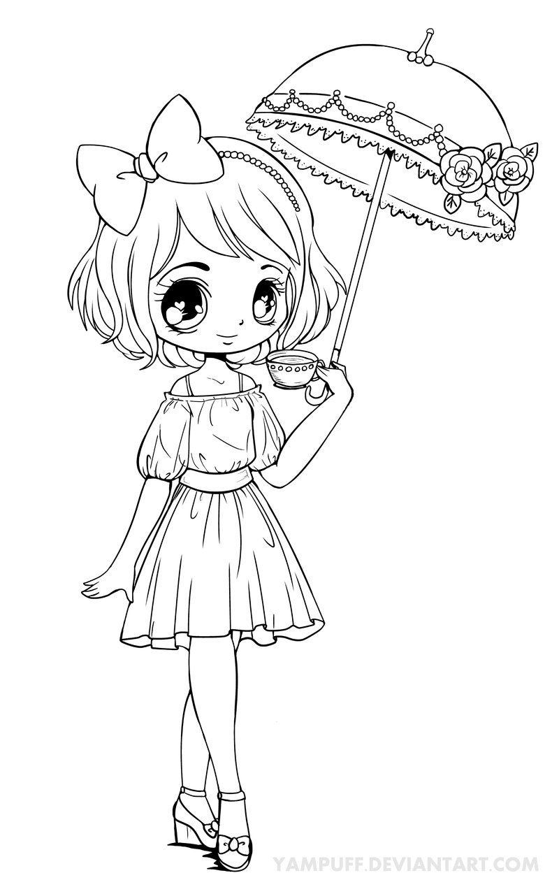 Coloring Pages Of Cute Girls