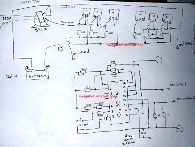 Sg3525 Inverter Circuit Diagram Pdf : Make your Inverter | Electronic ...