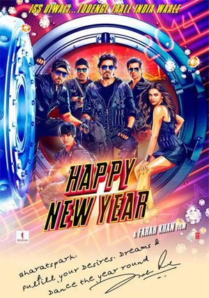 Shah Rukh Khan Surprised Fans With Personalised Happy New Year Movie Poster Breaking News Happy New Year Movie Happy New Year Bollywood Bollywood Movies