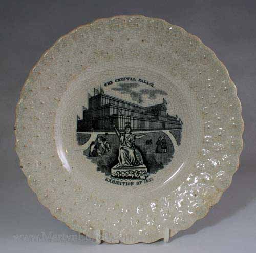 Childs plate commemorating the Great Exhibition in 1851. More stock ...