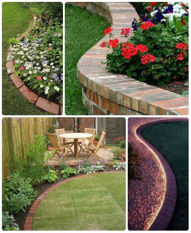 60 Flower Bed Edging Ideas Garden edging ideas cheap, Brick garden