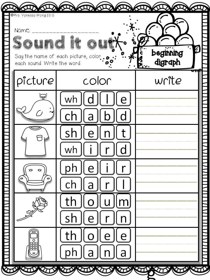 Printable Worksheets For 1st Grade Free