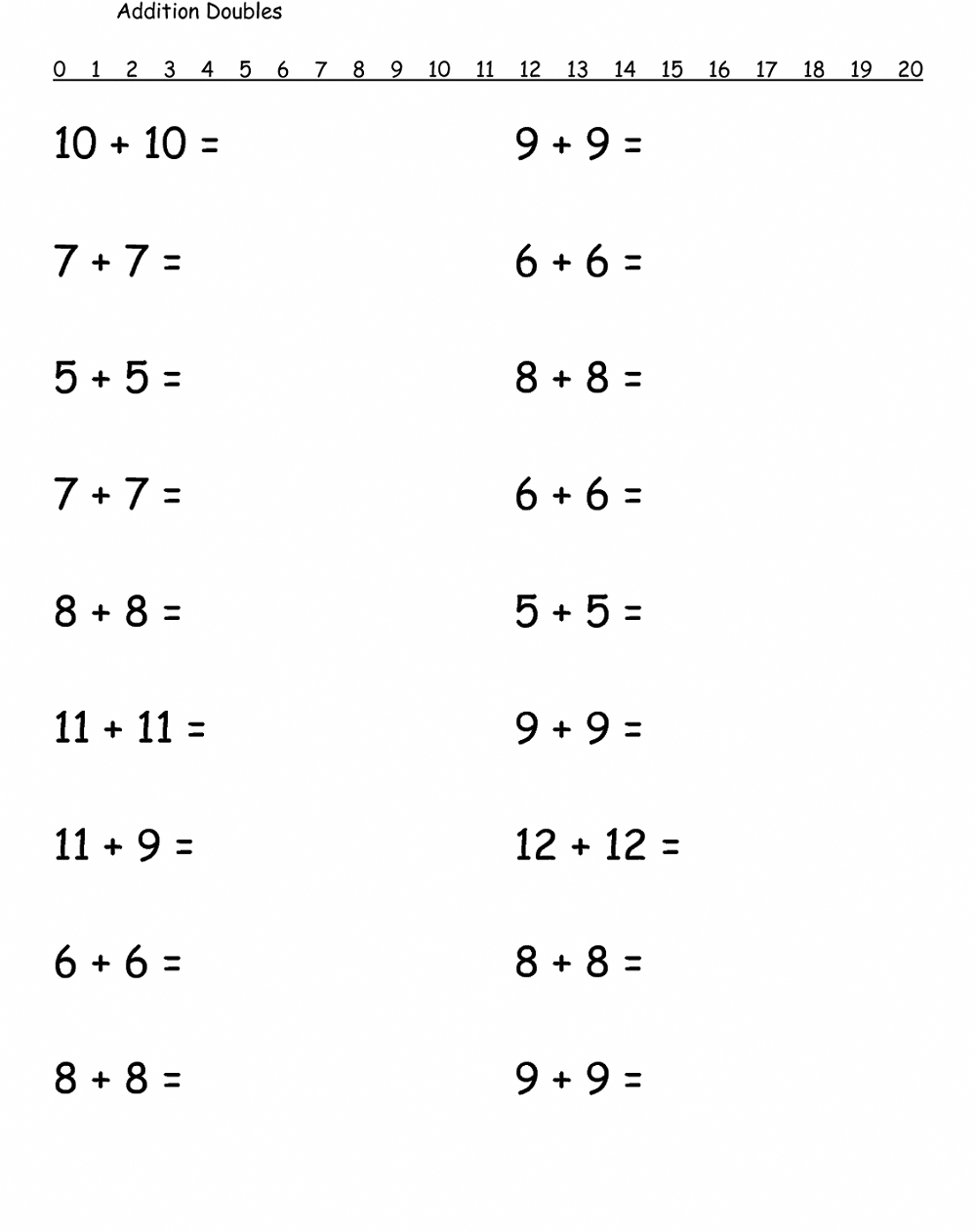 Free Printable 1st Grade Math Worksheets activity #mathpractice ...