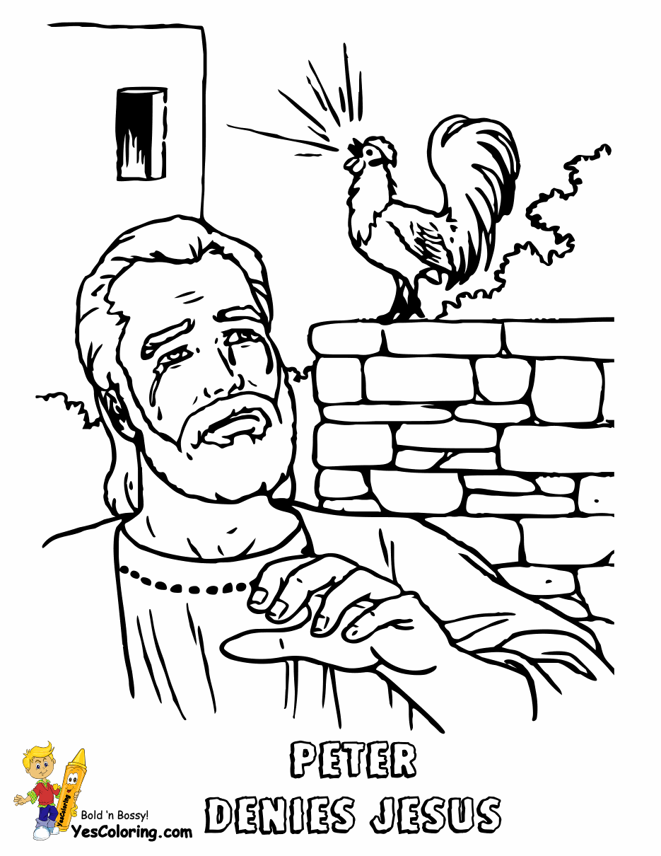 Peter Denies Jesus bible-coloring-peter-at-yescoloring.gif (935×1210 ...