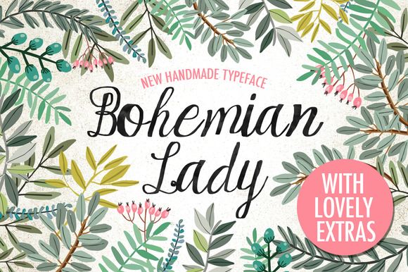 Bohemian Lady Font | Bohemian font, Beautiful fonts, Cool fonts