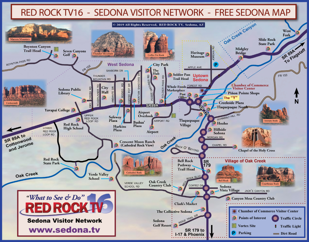 Sedona Scenic Drive Map - Map Of San Francisco Bay Area