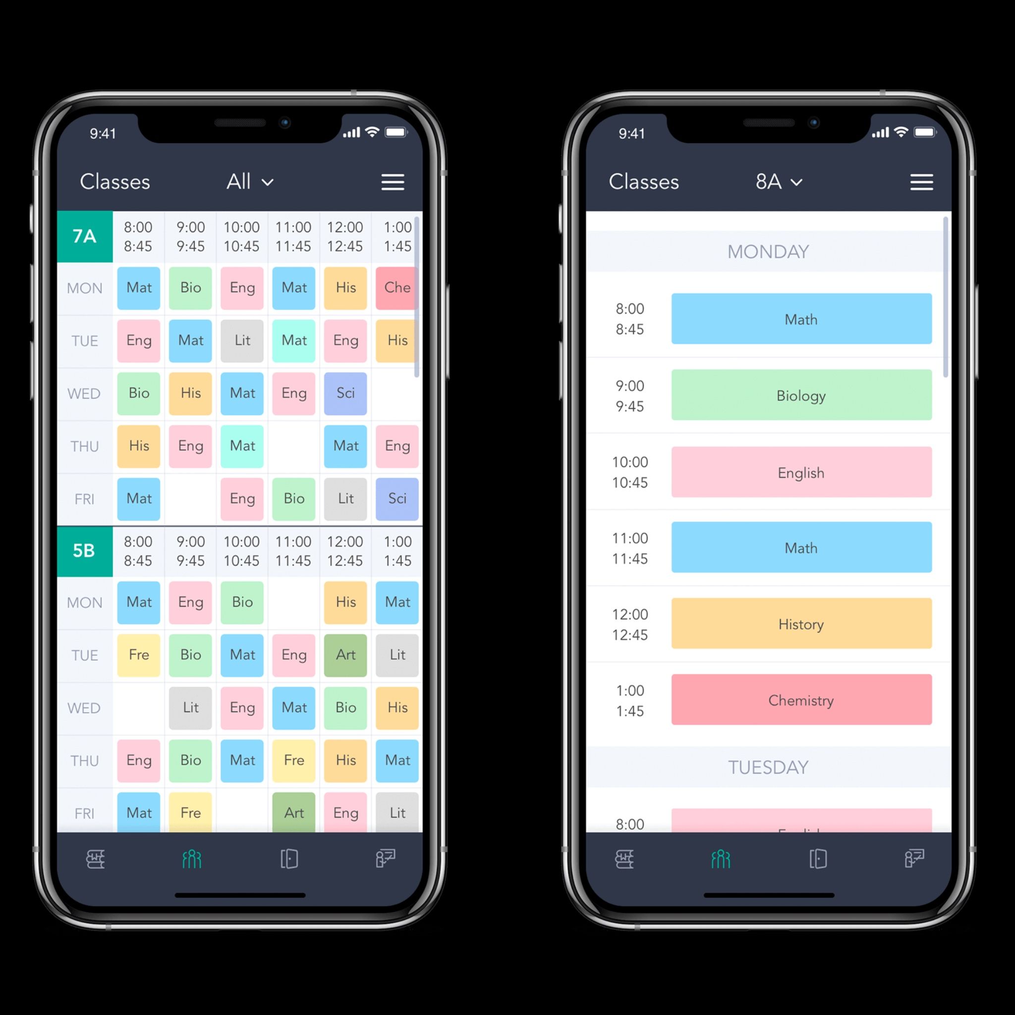 School Schedule Maker App | School schedule maker, School timetable ...