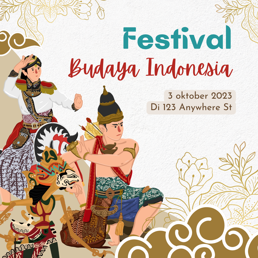 Coklat Tradisional Festival Budaya Indonesia Instagram Post | Desain ...