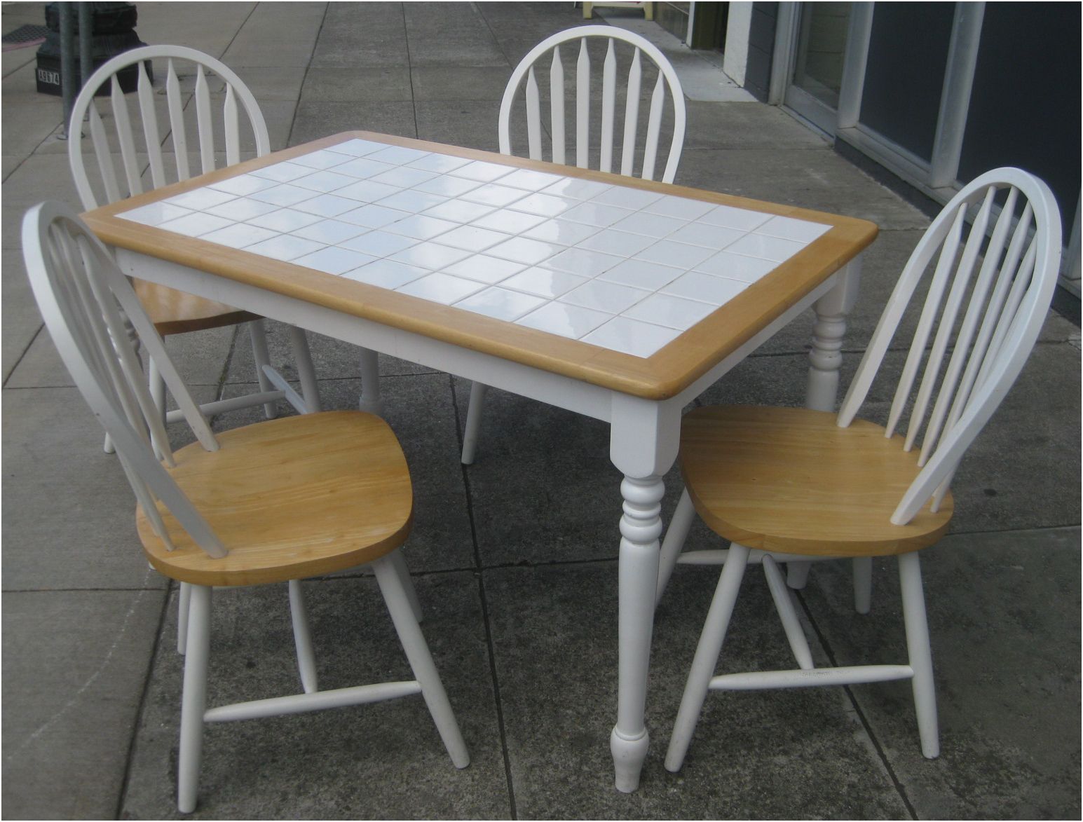 Tile Top Dining Table Great Outdoor Patio Furniture High Top kitchen table, Table top design