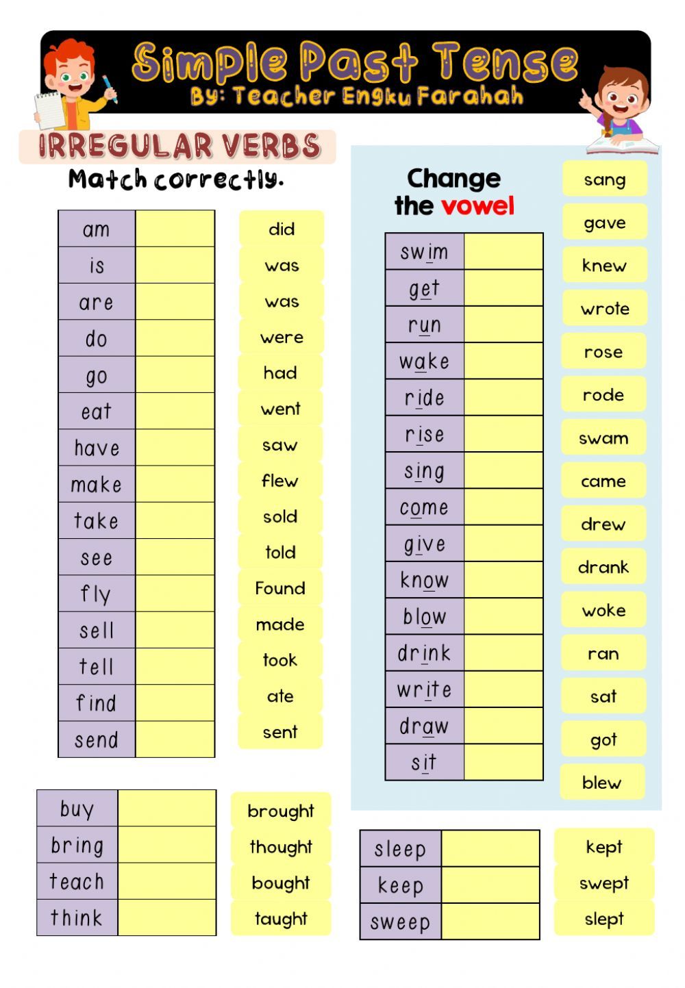 Past Tense Regular And Irregular Verbs Lists Teacher Made - Photos