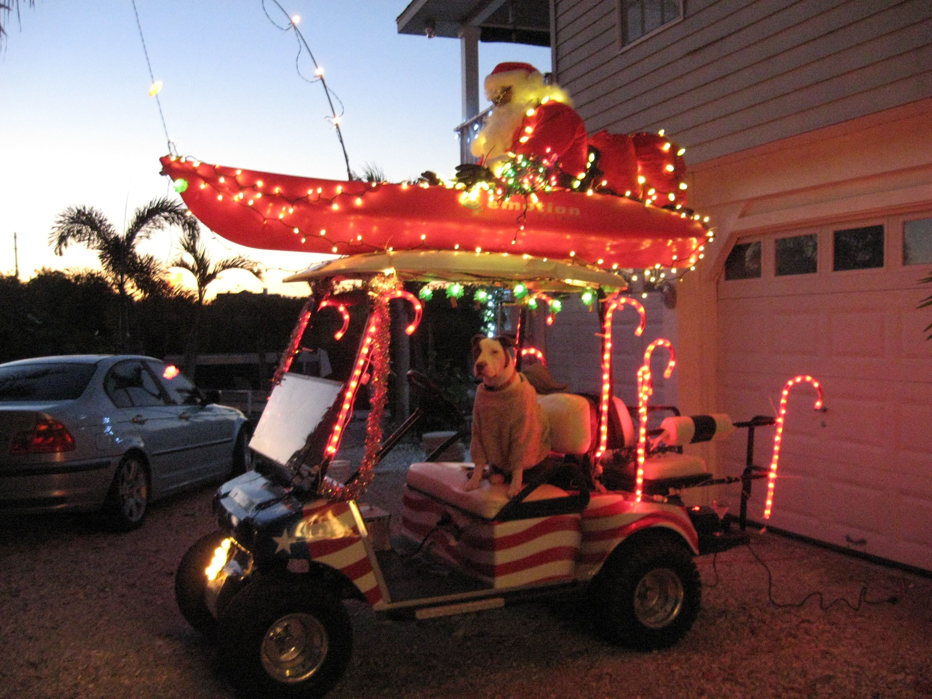 Golf cart parade on Terra Ceia Island | Golf carts, Christmas golf ...