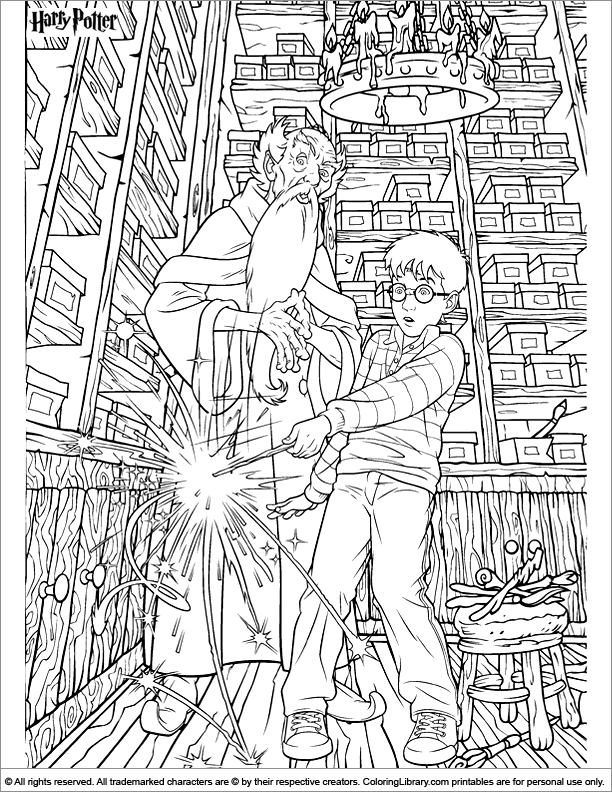 Harry Potter coloring page Harry Potter Colors, Deco Harry Potter ...